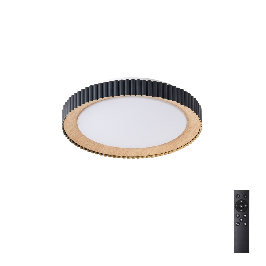Brilagi - dimmējams griestu gaismeklis NEXO LED/48W/230V 3000-6000K melns Ø 43 cm + tālvadības pults