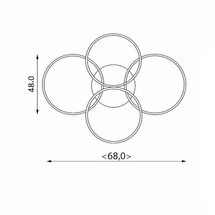 Brilagi - LED regulējams griestu gaismeklis ORBITS LED/49W/230V 3000-6000K + tālvadības pults