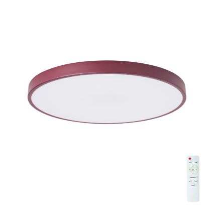 Brilagi - LED dimējama griestu lampa POOL LED/60W/230V 3000-6000K Ø 60 cm burgundijas krāsa + tālvadības pults