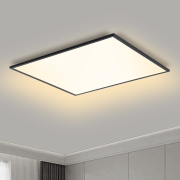 Brilagi - LED regulējams griestu gaismeklis SLIMFRAME LED/58W/230V 60x60 cm 3000-6000K melns + tālvadība