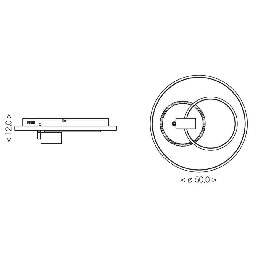 Brilagi - Regulējama LED griestu lampa UNITY LED/60W/230V + 1xGU10/3W 3000-6000K Ø 50 cm balta/melna + ar tālvadības pulti
