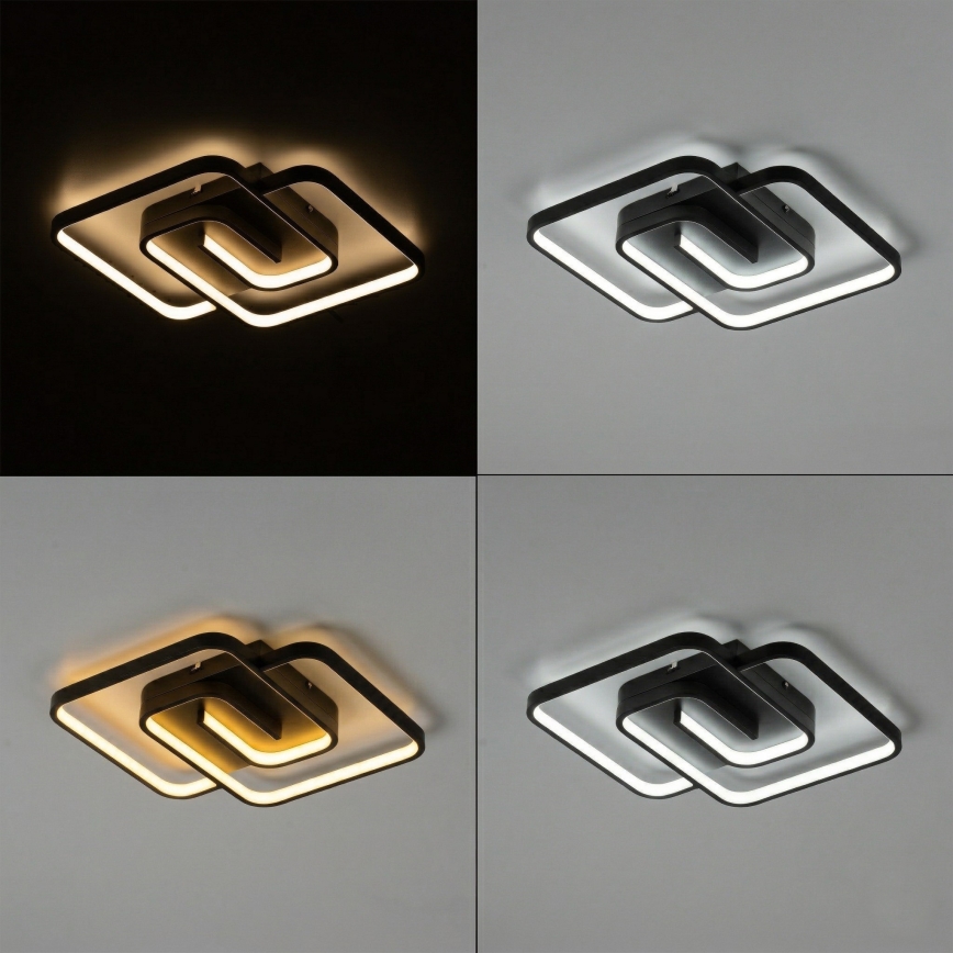 Brilagi - LED dimmējams griestu gaismeklis VELO LED/64W/230V 3000-6500K 48x48 cm + tālvadības pults