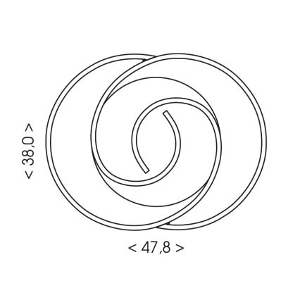 Brilagi - VELO LED regulējams griestu gaismeklis LED/70W/230V 3000-6500K 38x47,8 cm + tālvadība