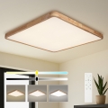 BRILAGI - LED regulējams griestu gaismeklis WOODLINE SQUARE LED/180W/230V 3000-6000K ozolkoka 100x100 cm + tālvadības pults