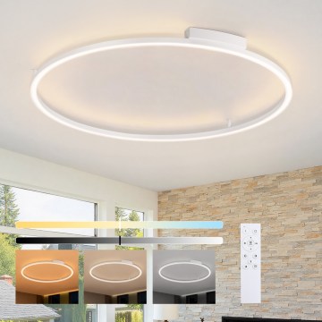 Brilagi - LED regulējams griestu lukturis PORTOFINO LED/85W/230V 3000-6000K Ø 120 cm balts + tālvadības pults