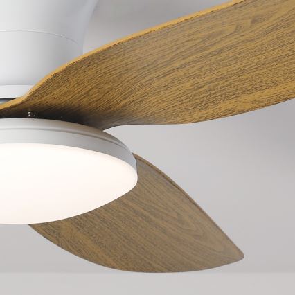 Brilagi - LED regulējams griestu ventilators LED/30W/230V 3000-6500K balts/brūns + tālvadība