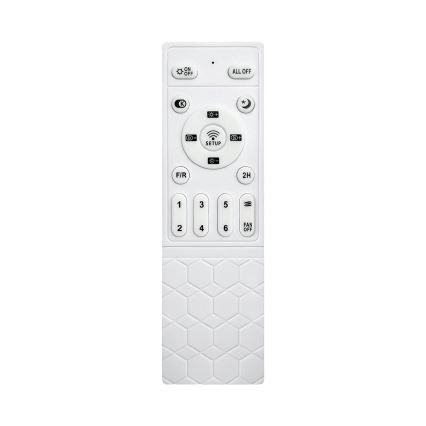 Brilagi - LED aptumšojams griestu ventilators LED/34W/230V 106 cm balts/brūns + tālvadības pults