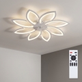 Brilagi - LED regulējams griestu ventilators LED/43W/230V 3000-6500K pr. 90 cm balts + ar tālvadības pulti