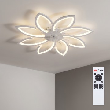 Brilagi - LED regulējams griestu ventilators LED/43W/230V 3000-6500K pr. 90 cm balts + ar tālvadības pulti