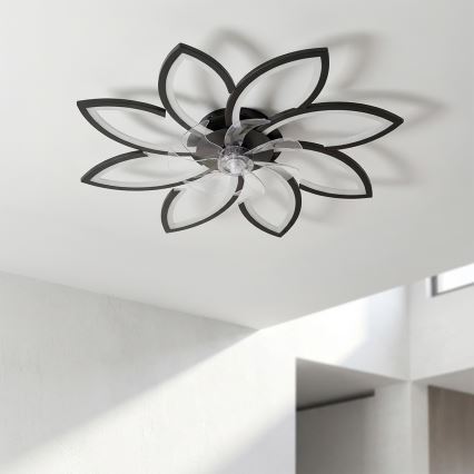 Brilagi - regulējams LED griestu ventilators LED/43W/230V Ø 90 cm melns + tālvadības pults