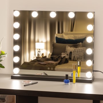 Brilagi - LED regulējams grima spogulis HOLLYWOOD LED/15W/230V 3000/4000/6500K