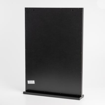 BRILAGI - LED dimējams grima spogulis HOLLYWOOD LED/15W/230V CCT + 2x USB 55x77 cm melns