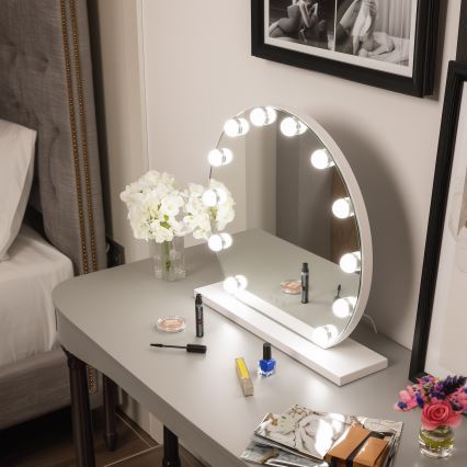 Brilagi - LED regulējams grima spogulis HOLLYWOOD LED/12W/230V 3000/4000/6500K