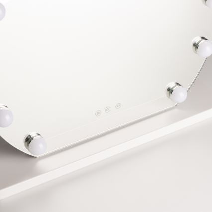 Brilagi - LED regulējams grima spogulis HOLLYWOOD LED/12W/230V 3000/4000/6500K