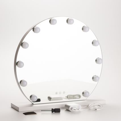 Brilagi - LED regulējams grima spogulis HOLLYWOOD LED/12W/230V 3000/4000/6500K
