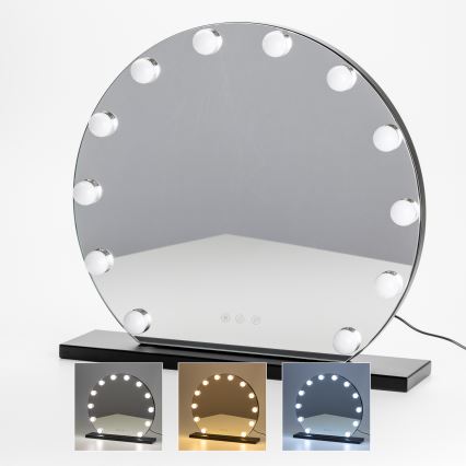 Brilagi - LED regulējams grima spogulis HOLLYWOOD LED/12W/230V 3000/4000/6500K