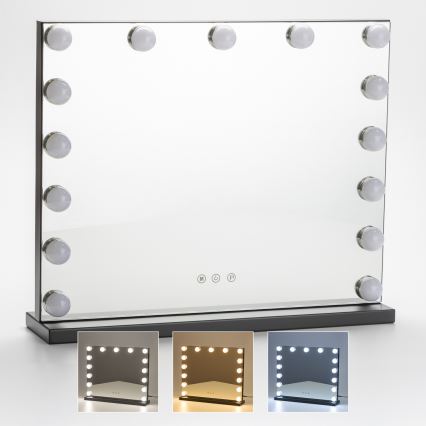 Brilagi - LED regulējams grima spogulis HOLLYWOOD LED/15W/230V 3000/4000/6500K