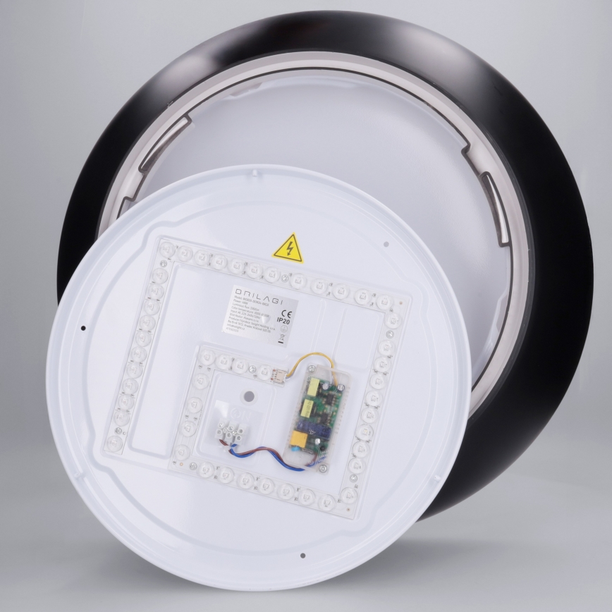 Brilagi - Regulējama LED griestu lampa ALVA LED/48W/230V 3000-6500K Ø 51 cm melna + tālvadība