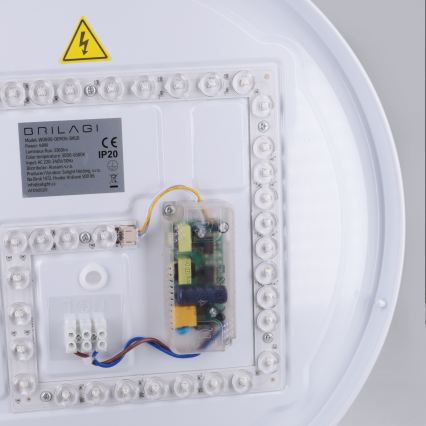 Brilagi - Regulējama LED griestu lampa ALVA LED/48W/230V 3000-6500K Ø 51 cm melna + tālvadība