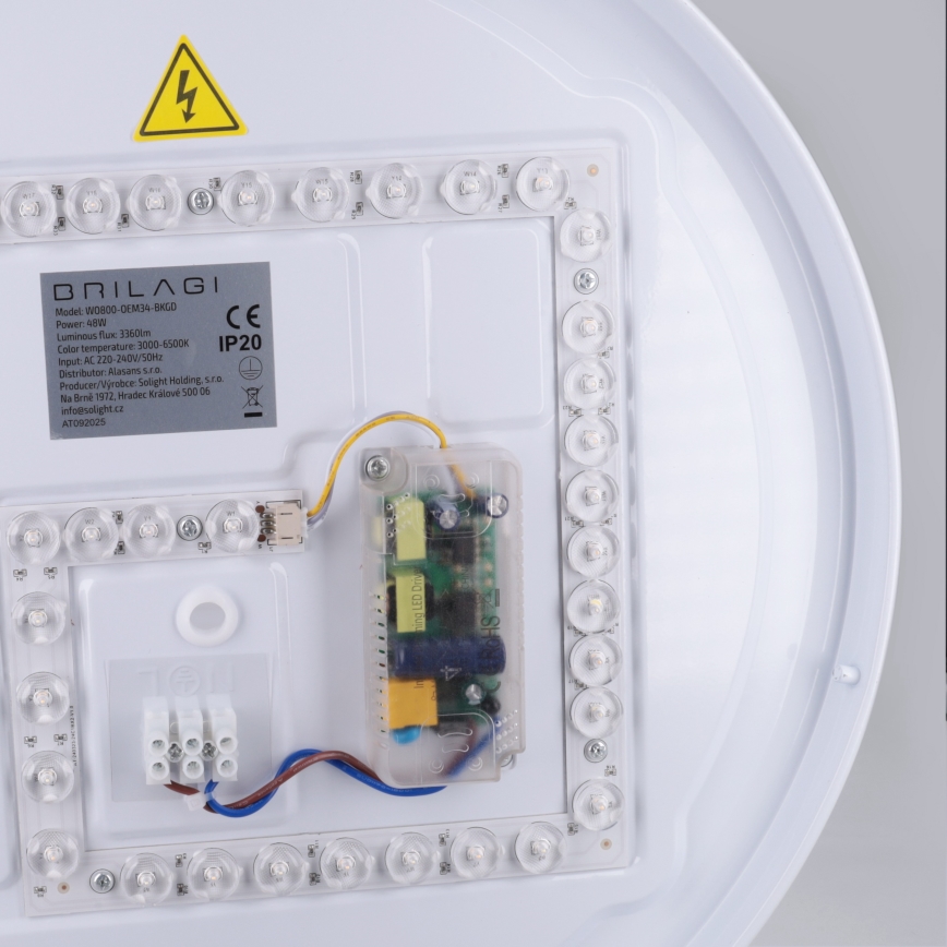 Brilagi - Regulējama LED griestu lampa ALVA LED/48W/230V 3000-6500K Ø 51 cm melna + tālvadība