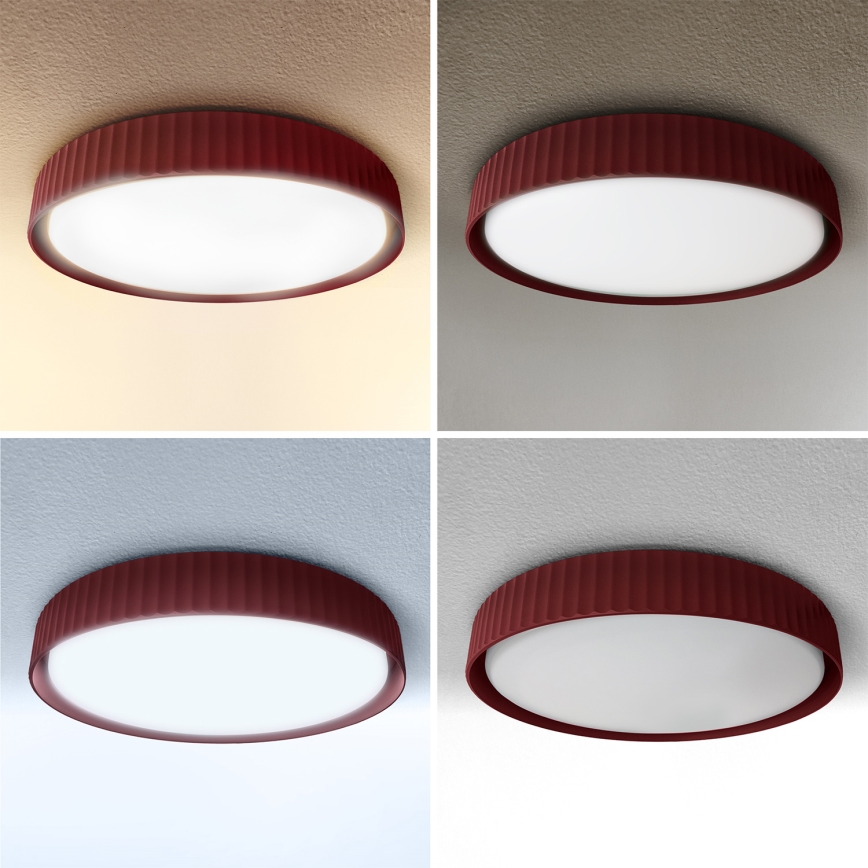 Brilagi - LED regulējama griestu lampa LUCIA LED/48W/230V 3000-6500K Ø 41 cm sarkana + tālvadības pults