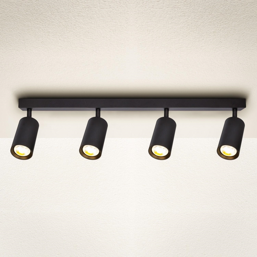 Brilagi - LED regulējams punktveida gaismeklis SELE 4xGU10/6,5W/230V 2700-6500K melns