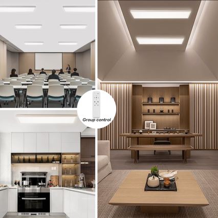 Brilagi - LED ar regulējamu spilgtumu vannasistabas griestu lampa FRAME SMART LED/50W/230V 120x30 cm 3000-6000K IP44 balta + tālvadības pults