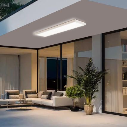 Brilagi - LED ar regulējamu spilgtumu vannasistabas griestu lampa FRAME SMART LED/50W/230V 120x30 cm 3000-6000K IP44 balta + tālvadības pults