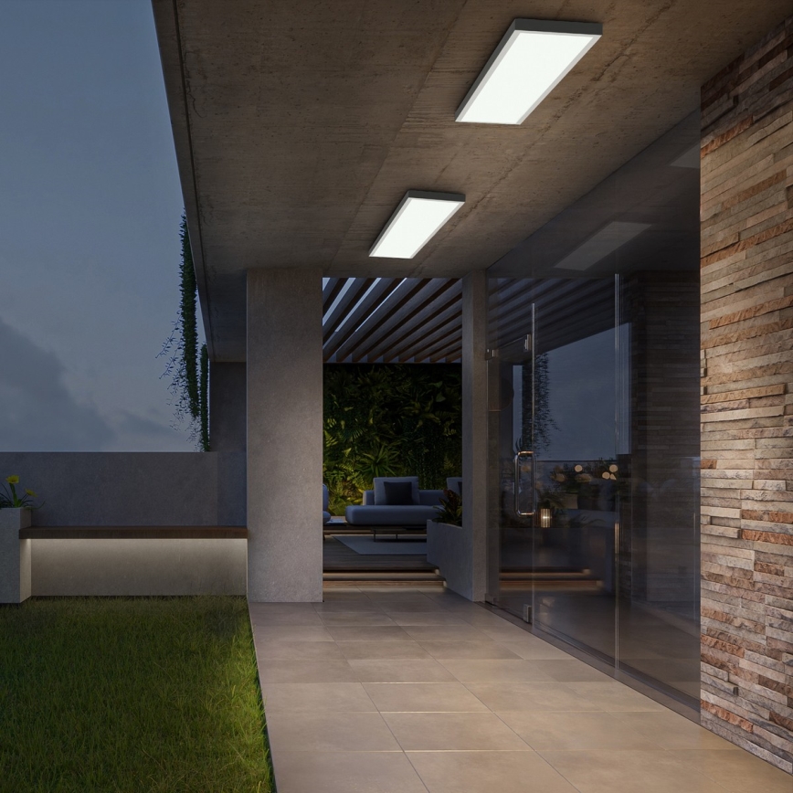 Brilagi - LED ar regulējamu spilgtumu vannasistabas griestu lampa FRAME SMART LED/50W/230V 120x30 cm 3000-6000K IP44 balta + tālvadības pults