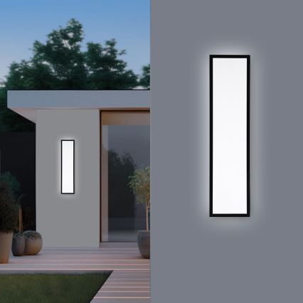 Brilagi - LED regulējama vannas istabas griestu lampa FRAME SMART LED/50W/230V 120x30 cm 3000-6000K IP44 melna + ar tālvadības pulti