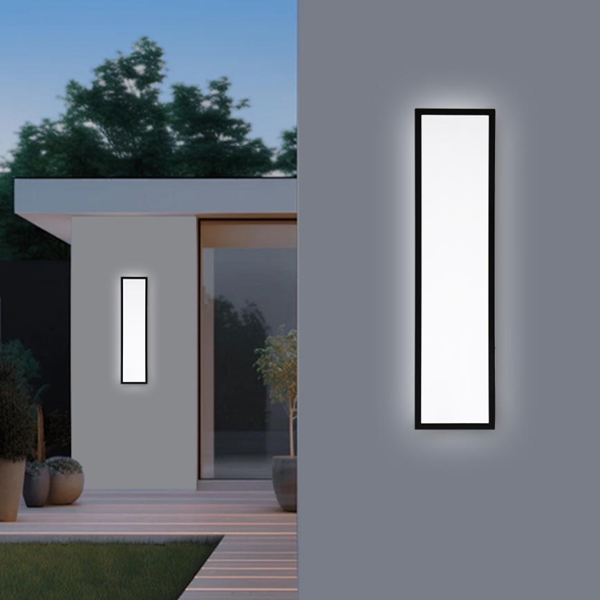 Brilagi - LED regulējama vannas istabas griestu lampa FRAME SMART LED/50W/230V 120x30 cm 3000-6000K IP44 melna + ar tālvadības pulti