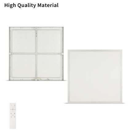 Brilagi - LED ar regulējamu spilgtumu vannas istabas griestu lampa FRAME SMART LED/50W/230V 60x60 cm 3000-6000K IP44 sudraba + tālvadības pults