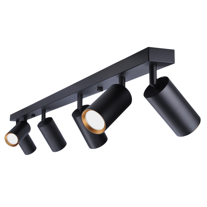 Brilagi - LED RGBW ar spilgtuma regulēšanu virziena gaismeklis SELE 6xGU10/6,5W/230V 2700-6500K melna/zelta