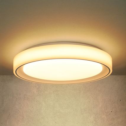 Brilagi - LED RGB Aptumšojama griestu lampa FLOCO LED/30W/230V 3000-6500K Wi-Fi Tuya + LED/6W + tālvadības pults