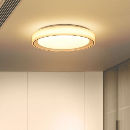 Brilagi - LED RGB Aptumšojama griestu lampa FLOCO LED/30W/230V 3000-6500K Wi-Fi Tuya + LED/6W + tālvadības pults