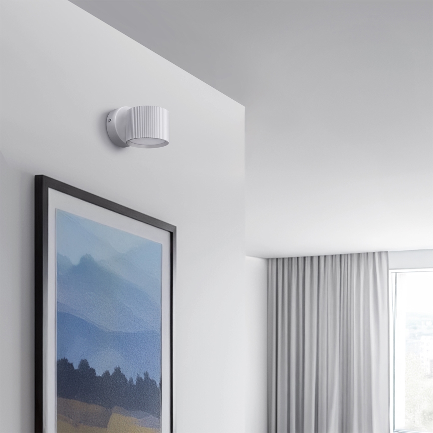 BRILAGI - LED RGB+CCT ar regulējamu spilgtumu sienas spot gaismeklis STRIPY 1xGX53/14W/230V 2700-6500K Wi-Fi Tuya balts