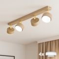 BRILAGI - LED RGB+CCT aptumšojams griestu spot gaismeklis MONO 4xGX53/14W/230V 2700-6500K Wi-Fi Tuya bēšs