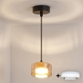 BRILAGI - LED RGB+CCT aptumšojams piekaramais gaismeklis uz kabeļa AURA LUX 1xGX53/14W/230V 2700-6500K Wi-Fi Tuya melns/zelts