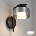 BRILAGI - LED RGB+CCT regulējama sienas lampa AURA LUX 1xGX53/14W/230V 2700-6500K Wi-Fi Tuya melna/dūmakaina