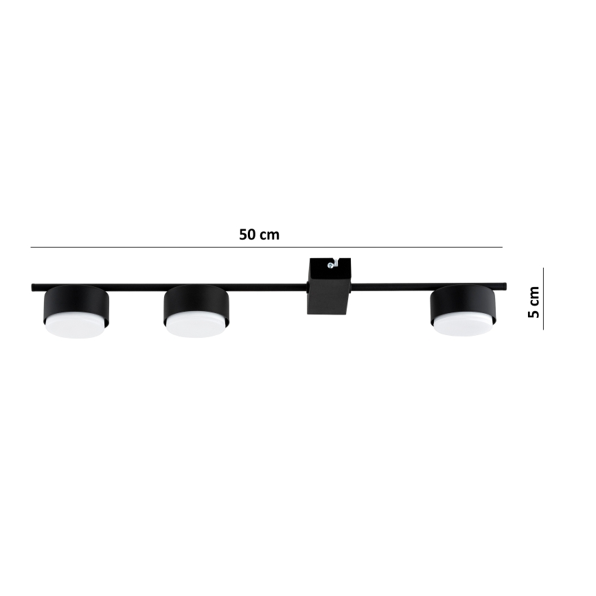 BRILAGI - LED RGB+CCT dimmējams punktveida gaismeklis MONO 3xGX53/14W/230V 2700-6500K Wi-Fi Tuya melns
