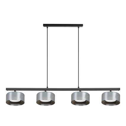 BRILAGI - LED RGB+CCT ar regulējamu spilgtumu lustra uz troses AURA LUX 4xGX53/14W/230V 2700-6500K Wi-Fi Tuya melna/dūmaina