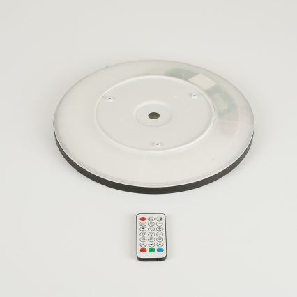 Brilagi - LED RGBW Regulējams griestu gaismeklis ULTRA SLIM LED/18W/230V 2700-6500K diam. 30 cm melns + tālvadības pults