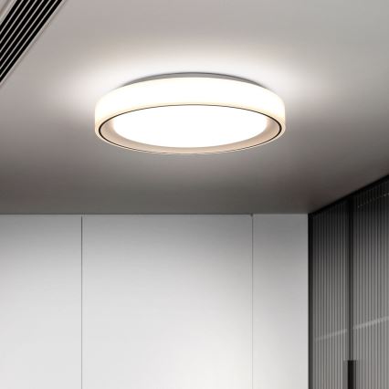 Brilagi - LED RGB aptumšojams griestu gaismeklis FLOCO LED/30W/230V Ø 39,5 cm 3000-6500K Wi-Fi Tuya + LED/6W + tālvadība