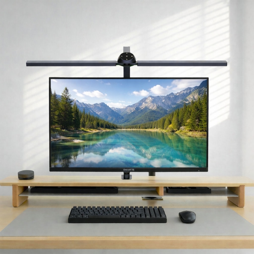 Brilagi - LED RGB dimējama skārienjūtīga galda lampa ar skavu VARIO LED/18W/230V 3000-6500K CRI 96