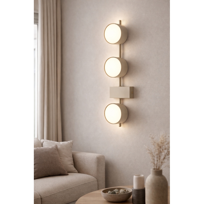 BRILAGI - LED RGB+CCT aptumšojams spotgaismeklis MONO 3xGX53/14W/230V 2700-6500K Wi-Fi Tuya bēšs