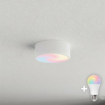 Brilagi - LED RGBW aptumšojama griestu lampa CLARE 1xE27/9W/230V 2700-6500K Ø 20 cm Wi-Fi balta
