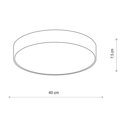 Brilagi - LED RGBW Regulējams griestu gaismeklis CLARE 3xE27/9W/230V 2700-6500K Ø 40 cm Wi-Fi bēšs