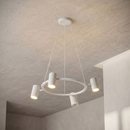 BRILAGI - LED RGBW dimējama lustra uz troses SELE 4xGU10/6,5W/230V 2700-6500K balta
