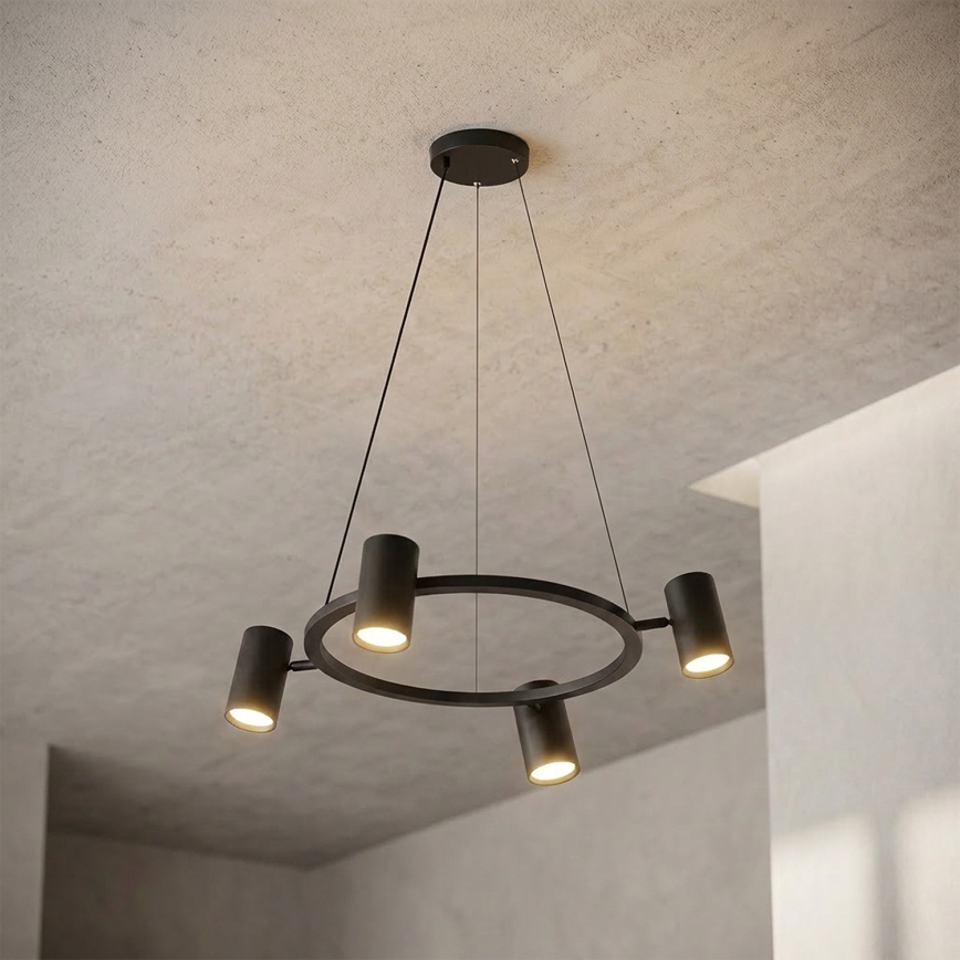 BRILAGI - LED RGBW regulējama lustra uz troses SELE 4xGU10/6,5W/230V 2700-6500K melna
