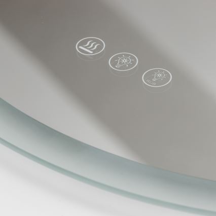 Brilagi - LED RGBW Vannas istabas apsildāmais spogulis CLARA PRO LED/18,5W/230V diam. 60 cm IP44 CRI 90 ar regulējamu spilgtumu + CCT